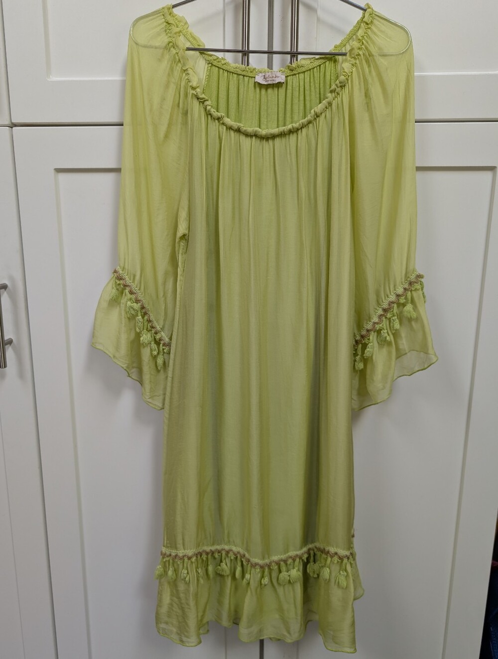 Bellambra Lime Green Silk Dress